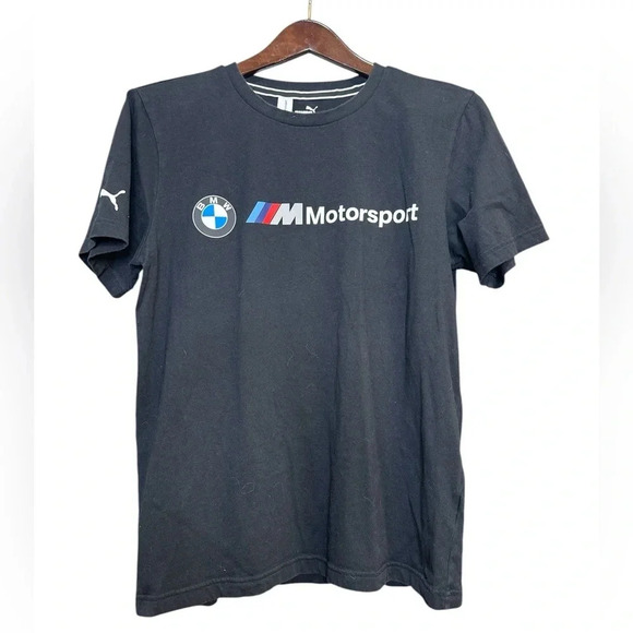 Puma BMW M Motorsport Black TShirt Size M - Picture 1 of 3